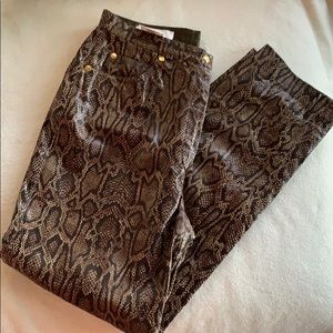 Designer leather pants